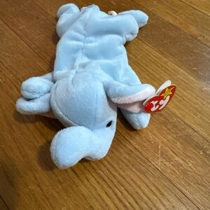 Ty Beanie Babies Light Blue Plush elephant